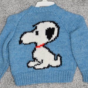 Boy's Handmade  Snoopy Sweater